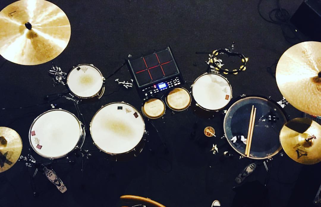 Check this rig! Rockin' this set up for some double drummer action with...