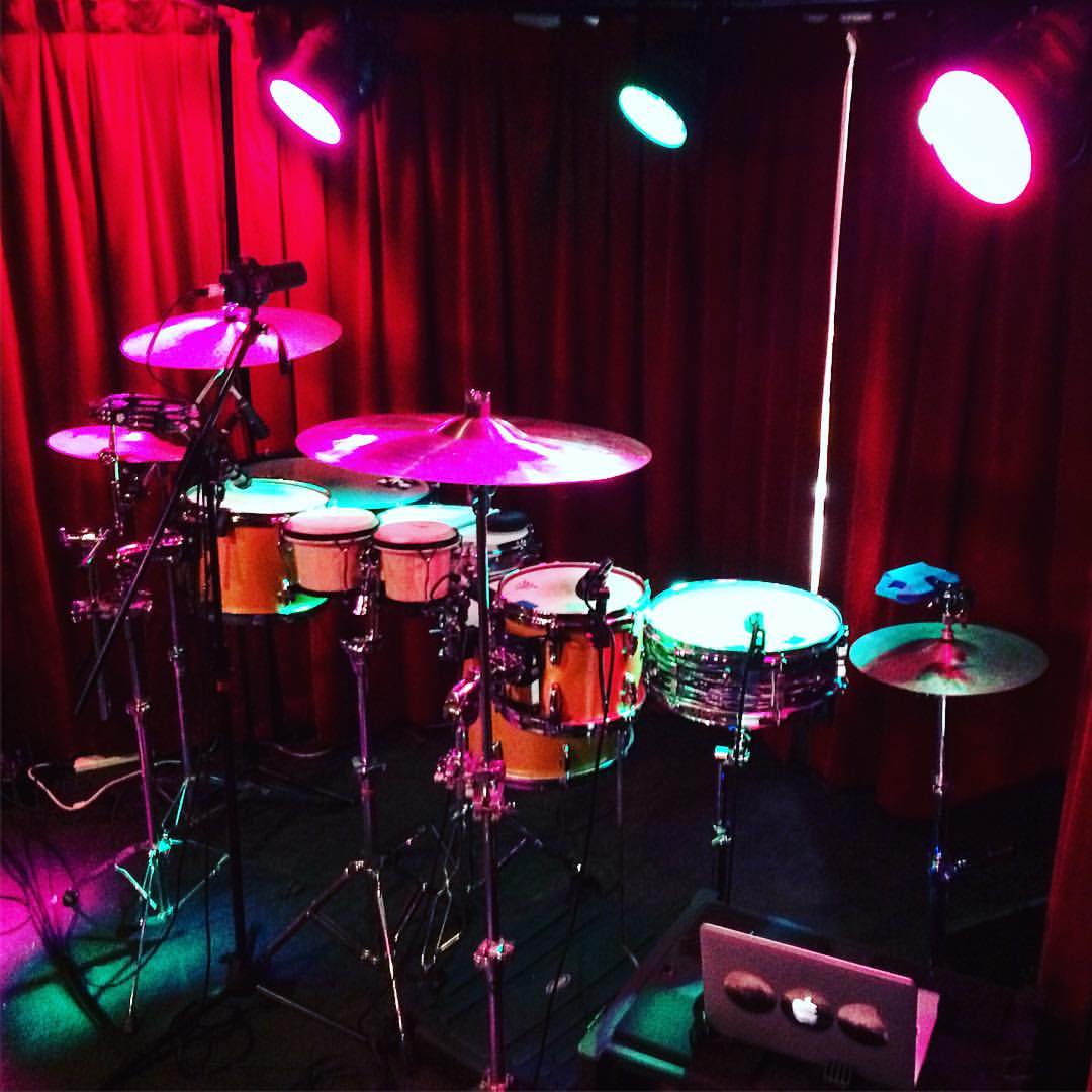 Set up and checked for some double drum action with @evan_klar at the...