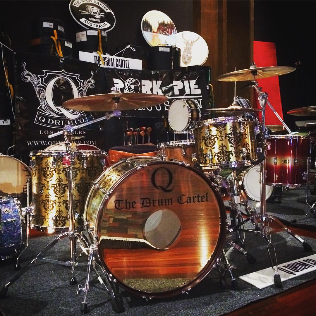 Demoing this bad boy at the The Drum Cartel booth today for the Vintage and...