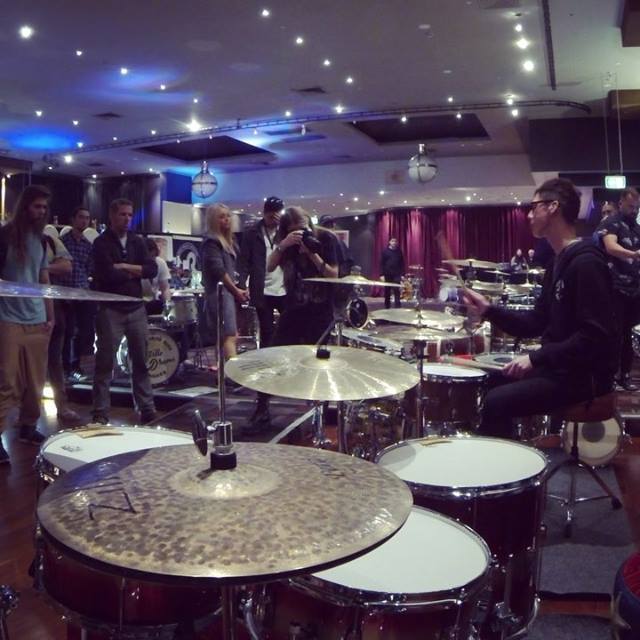 Here's a snippet of me demoing the Q Drum Co. brass kit at the Vintage and...